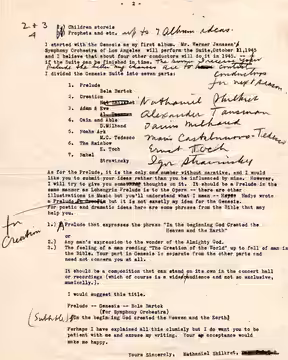 Draft of letter from Nathaniel Shilkret to Bela Bartok, page 2 (2010)