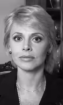 Britt Ekland at her home in London (1992)