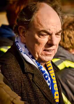Alun Armstrong, English actor, filming New Tricks on location in St James's Park. (2012)