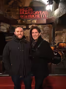 Director and Producer Christian Francis-Davies pictured with Presenter Paul McGann (2016)