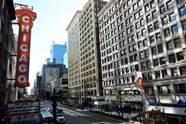 State Street in Chicago, IL, USA. (2010)