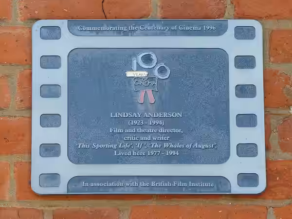 Lindsay Anderson plaque (2020)