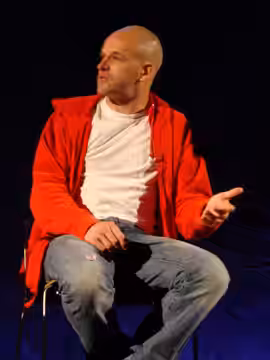 Jonny Lee Miller at Frankenstein Q&amp;A at the National Theatre (2008)