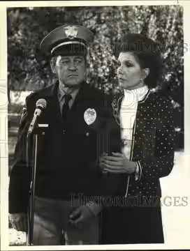 DEVIOUS ROMANCE--The diabolical Rutherford T. Grant (Murray Hamilton) rekindles an old romance with state auditor Harriet Lauder (guest star Jo deWinter), hopin (1981)