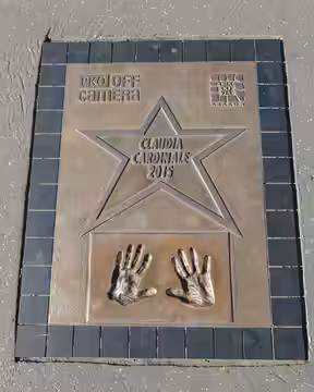 Walk of Fame - Aleja Gwiazd in Kraków. Plaque for Claudia Cardinale (2024)