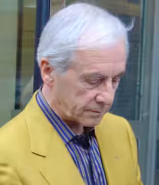Andrew Sachs, German-born British actor, outside London Studios (2004)