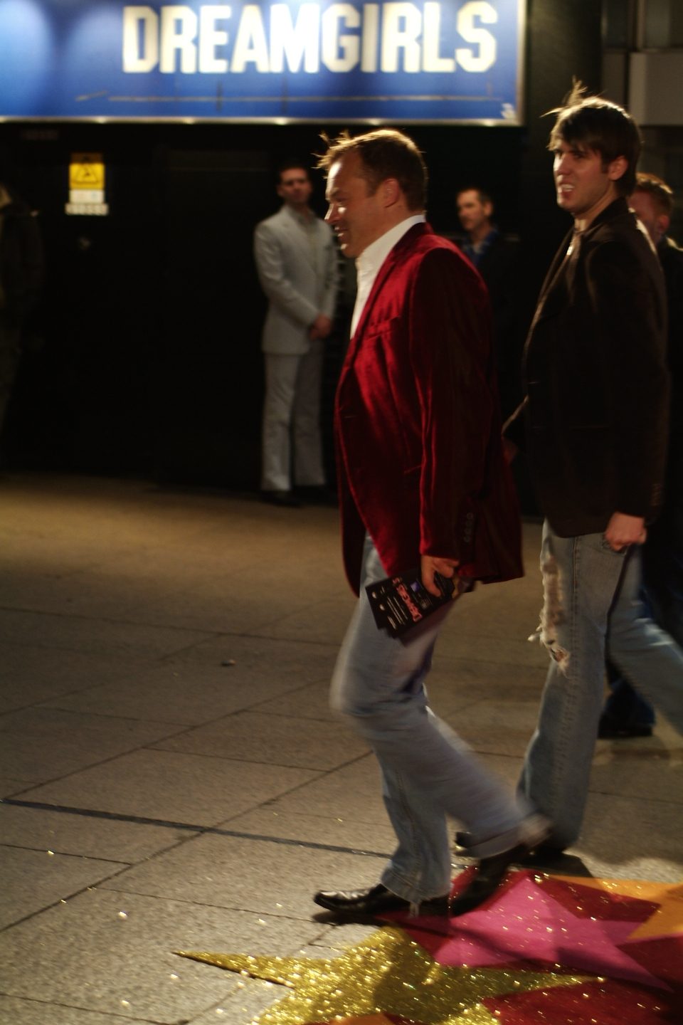Graham Norton and Kristian Seeber at the premiere of Dreamgirls (2007)