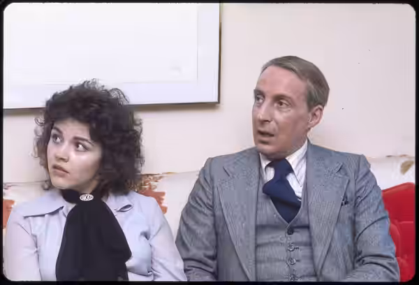Actors Christine Andreas and Ian Richardson