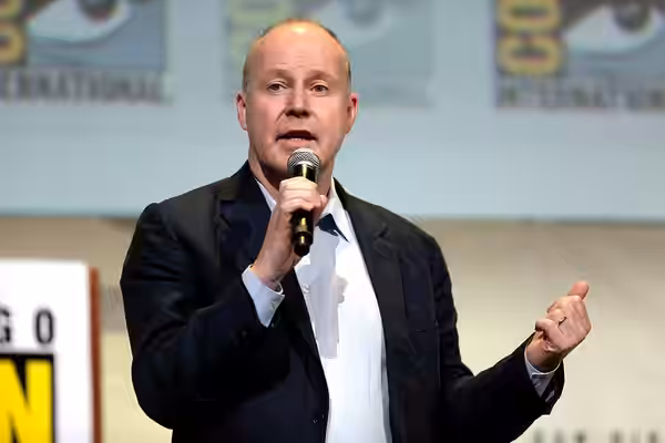 David Yates speaking at the 2016 San Diego Comic Con International, for "Fantastic Beasts and Where to Find Them", at the San Diego Convention Center in San Die