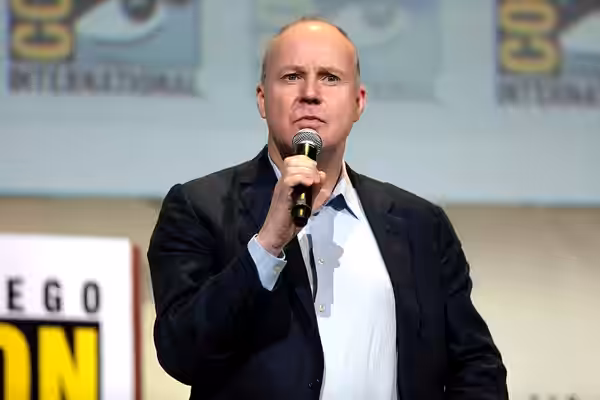 David Yates speaking at the 2016 San Diego Comic Con International, for "Fantastic Beasts and Where to Find Them", at the San Diego Convention Center in San Die