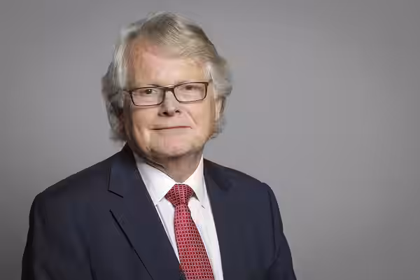 Official portrait of Lord Dobbs 3×2 portrait of Lord Dobbs (2019)