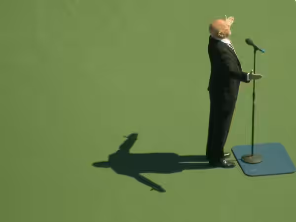 Dominic Chianese singing God Bless America at US Open (2005)