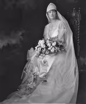 Edith "Big Edie" Ewing Bouvier Beale Wedding Portrait in 1917