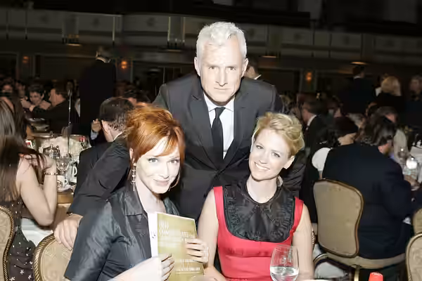 Christina Hendricks, John Slattery and January Jones 67th Annual Peabody Awards Luncheon Waldorf=Astoria Hotel New York, NY USA June 16, 2008
