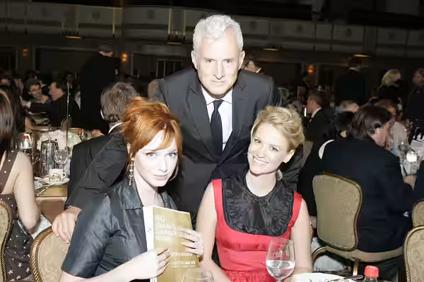 Christina Hendricks, John Slattery and January Jones 67th Annual Peabody Awards Luncheon Waldorf=Astoria Hotel New York, NY USA June 16, 2008