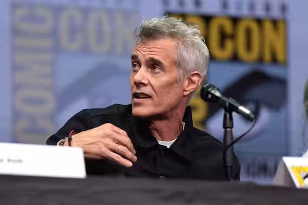 Dana Ashbrook speaking at the 2017 San Diego Comic Con International, for "Twin Peaks", at the San Diego Convention Center in San Diego, California. Please attr