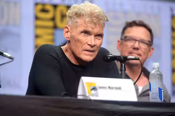 Everett McGill and Matthew Lillard speaking at the 2017 San Diego Comic Con International, for "Twin Peaks", at the San Diego Convention Center in San Diego, Ca