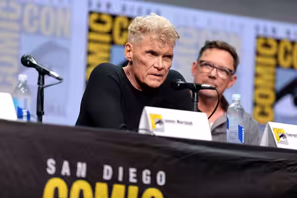 Everett McGill and Matthew Lillard speaking at the 2017 San Diego Comic Con International, for "Twin Peaks", at the San Diego Convention Center in San Diego, Ca