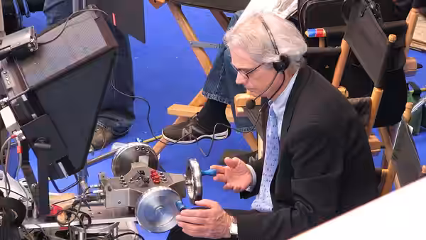 Caleb Deschanel on a set for The Spiderwick Chronicles (2008)