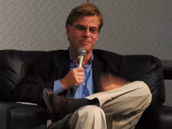The West Wing creator Aaron Sorkin He was the only celebrity screenwriter to interview a fellow guest. (2008)