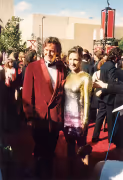 Judge Reinhold and Carrie Frazier on the red carpet at the Emmys 9/11/94 - Permission granted to copy, publish, broadcast or post but please credit "photo by Al (1994)