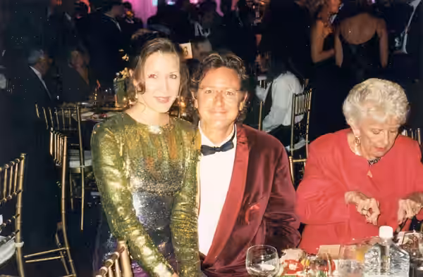 Judge Reinhold and wife at the Governor's Ball after the Emmy telecast 9/11/94 - Permission granted to copy, publish, broadcast or post but please credit "photo (2006)