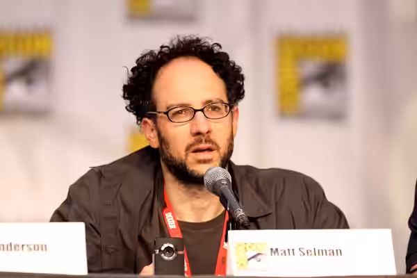 Writer Matt Selman on The Simpsons panel at the 2010 San Diego Comic Con in San Diego, California. Please attribute to Gage Skidmore if used elsewhere.