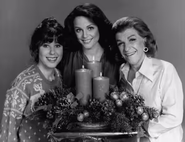 Publicity photo of Valerie Harper, Nancy Walker, and Julie Kavner from Rhoda.