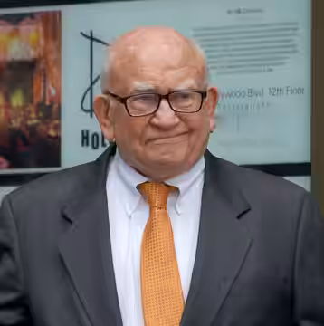 Ed Asner at a ceremony for Olympia Dukakis to receive a star on the Hollywood Walk of Fame (2013)