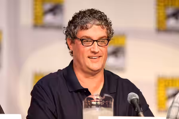 Writer and showrunner Al Jean on The Simpsons panel at the 2010 San Diego Comic Con in San Diego, California. Please attribute to Gage Skidmore if used elsewher