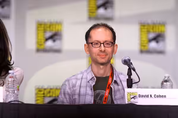 David X. Cohen at the 2011 San Diego Comic-Con International in San Diego, California. Please attribute to Gage Skidmore if used elsewhere.