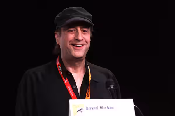 David Mirkin speaking at the 2012 San Diego Comic-Con International in San Diego, California. Please attribute to Gage Skidmore if used elsewhere.