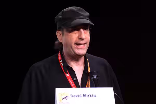 David Mirkin speaking at the 2012 San Diego Comic-Con International in San Diego, California. Please attribute to Gage Skidmore if used elsewhere.
