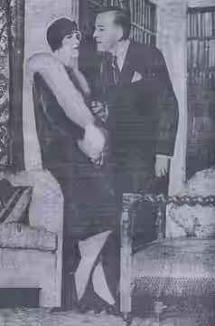 Zena Dare as Mrs. Kendall Frayne and Noel Coward as Clark Storey in the West End production of 'The Second Man' (1928)