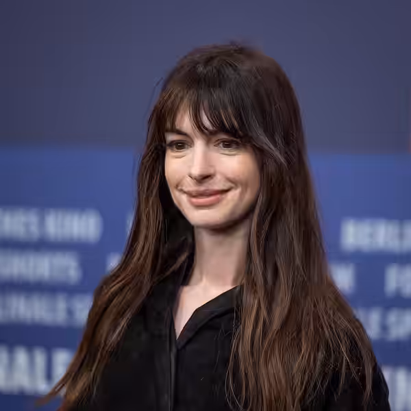 Actress Anne Hathaway at the Berlin Film Festival 2023