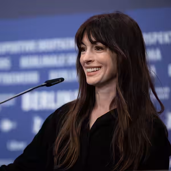 Actress Anne Hathaway at the Berlin Film Festival 2023