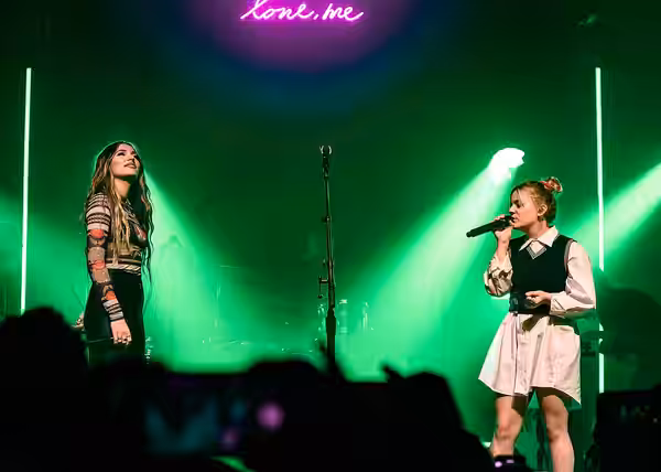 Lennon Stella performing live at The Fonda theatre in Los Angeles, California, on Wednesday, April 3, 2019. Shot for Pass The Aux.