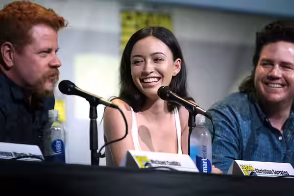Christian Serratos, Michael Cudlitz and Josh McDermitt at San Diego Comic Con (2016)