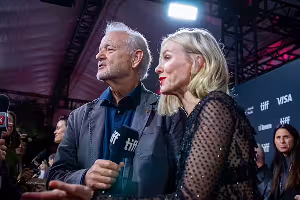 Bill Murray and Naomi Watts, actors, at the 2024 Toronto International Film Festival (TIFF) for the movie The Friend. (2021)