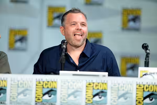 Chris McKenna speaking at the 2014 San Diego Comic Con International, for "Community", at the San Diego Convention Center in San Diego, California. Please attri