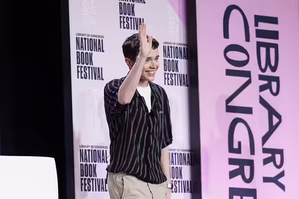 Oscar-nominated actor and trans advocate Elliot Page speaks about his new memoir, “Pageboy,” with Semafor executive editor Gina Chua at the National Book Festiv (2023)