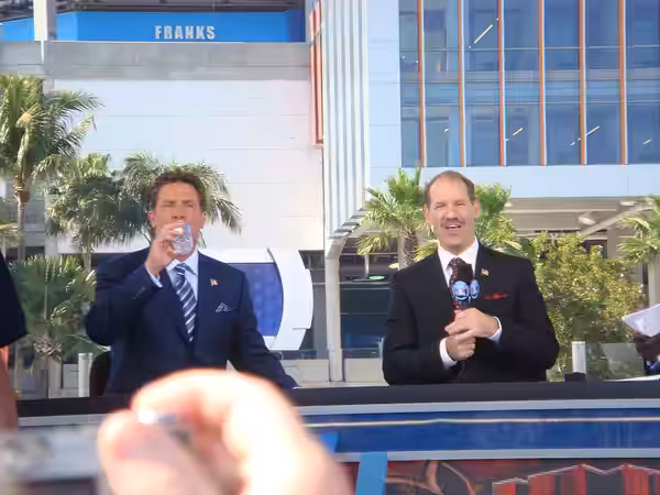 Dan Marino, Bill Cowher en el CBS Pre-game Show (2010)