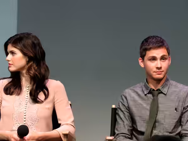 Logan Lerman and Alexandra Daddario attend the Apple Store Soho Presents: Meet the Filmmakers ‘Percy Jackson: Sea Of Monsters’ at Apple Store Soho on July 29, 2