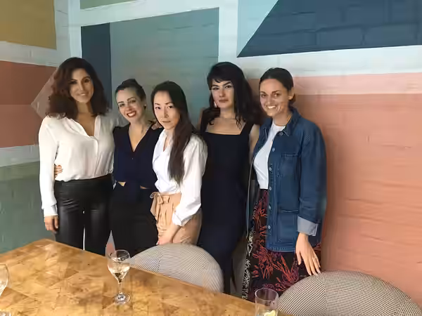 Christina Rosato, Lindsay Tapscott, Emily Piggford, Katie Boland, Katie Nolan. Photo: Gail Harvey. (2019)