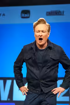 Conan O'Brien speaking at South by Southwest 2024