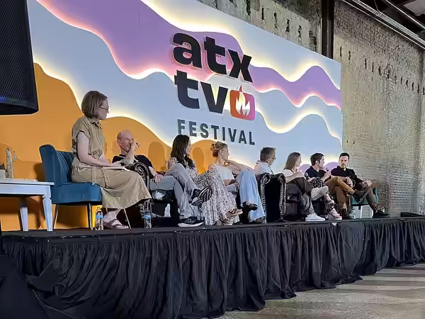 Cast, creators, and producers of the TV series Halt and Catch Fire reunite for a 10 year anniversary panel at the ATX TV Festival in Austin, Texas, on June 1, 2 (2024)