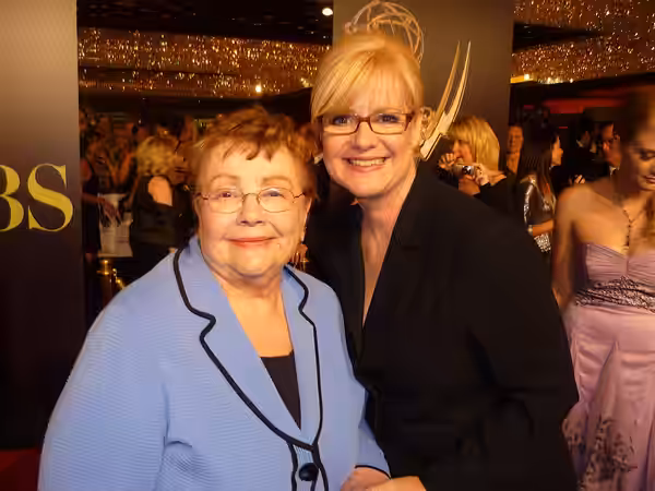 Bonnie Hunt and her mother Alice at 2010 Daytime Emmy Awards.