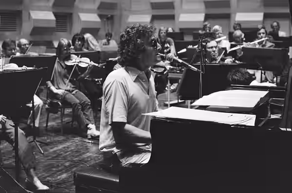 Rehearsal Randy Newman and Rotterdam Philharmonic Orchestra, 23 August 1979