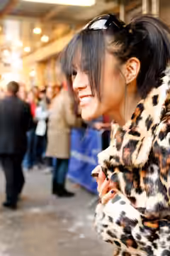 Hettienne Park signing autographs for pictures at the stage door of the John Golden Theater after the matinee performance of Seminar on Saturday 12 November 201 (2011)