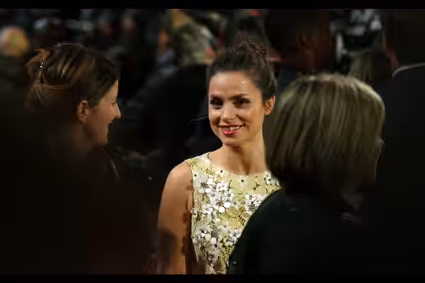 Actress Charlotte Riley at the premiere of Edge of Tomorrow on May 28, 2014